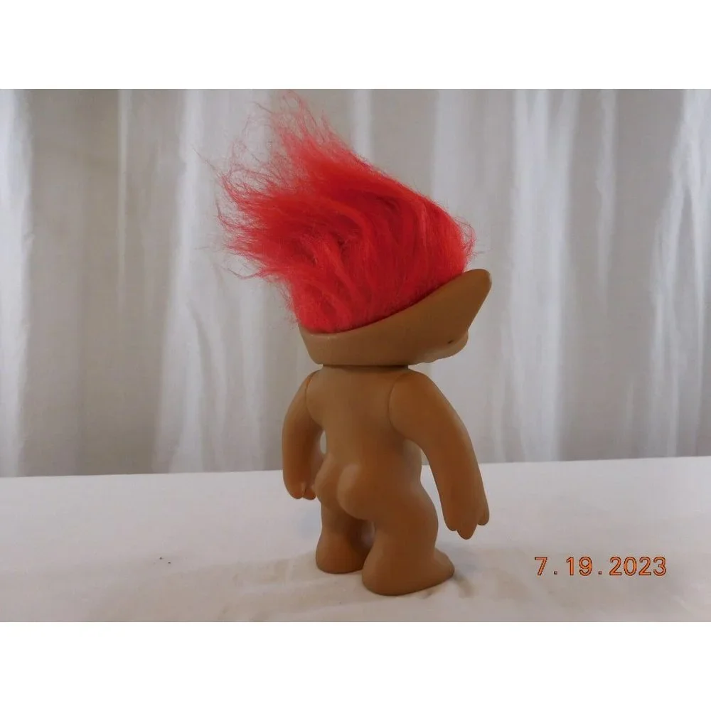 Ace Novelty Treasure Troll 8” Pink‎ Hair  Pink Star Jewel
